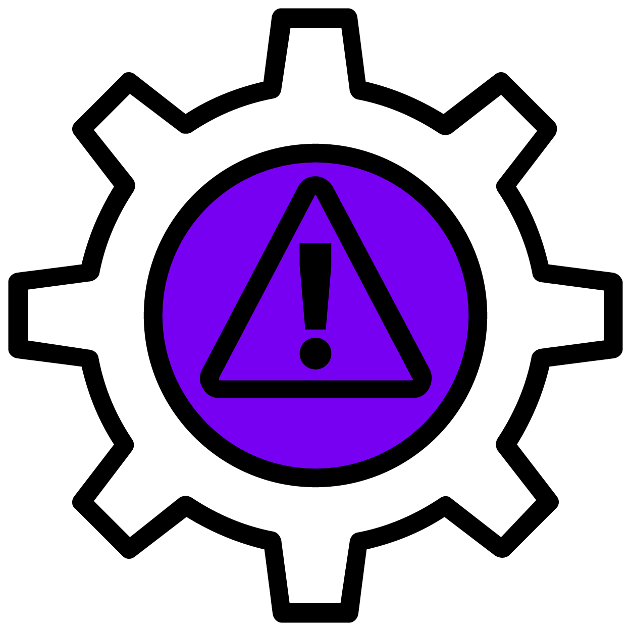 A warning icon indicating risk.