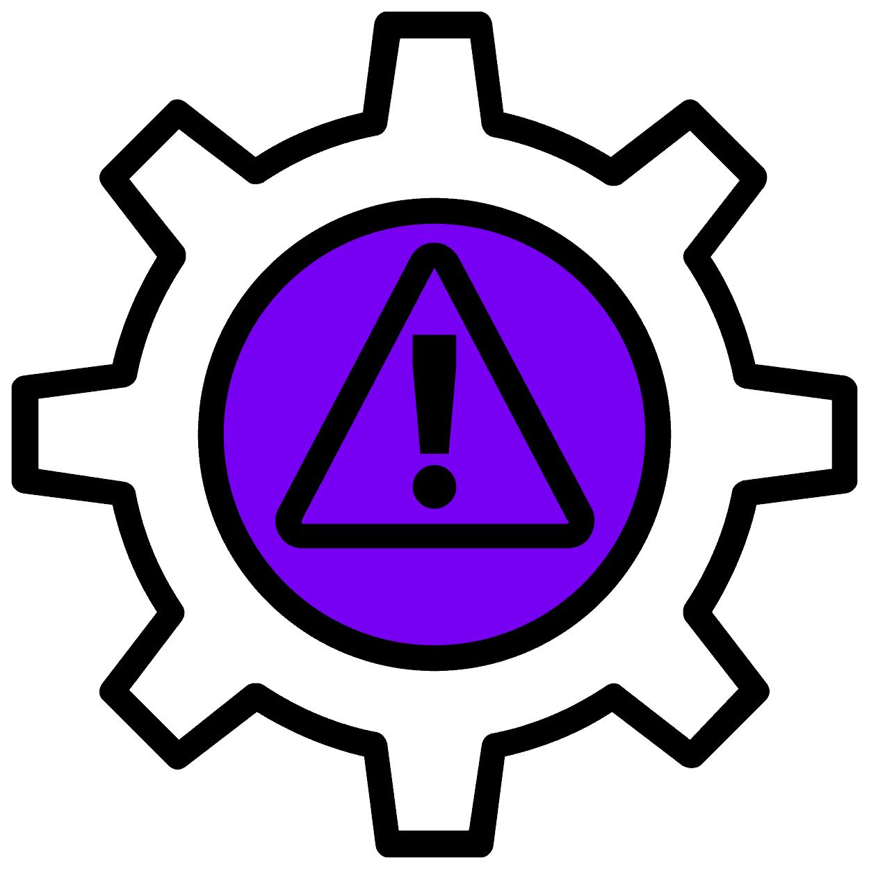 A warning icon indicating risk.