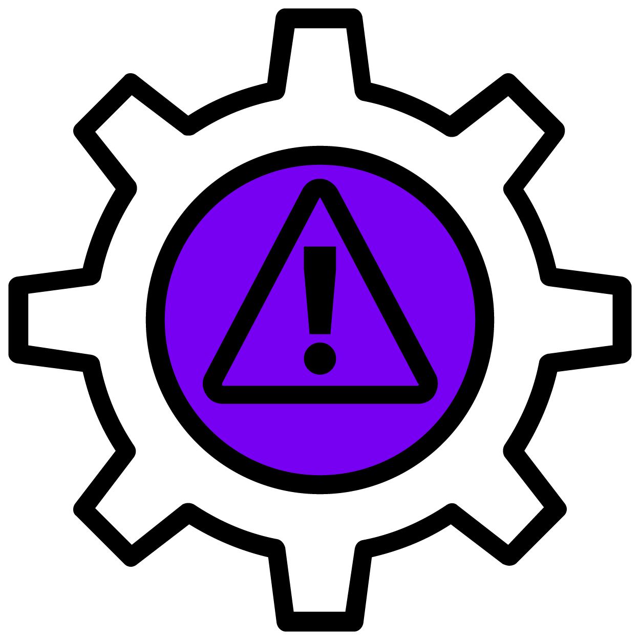 A warning icon indicating risk.