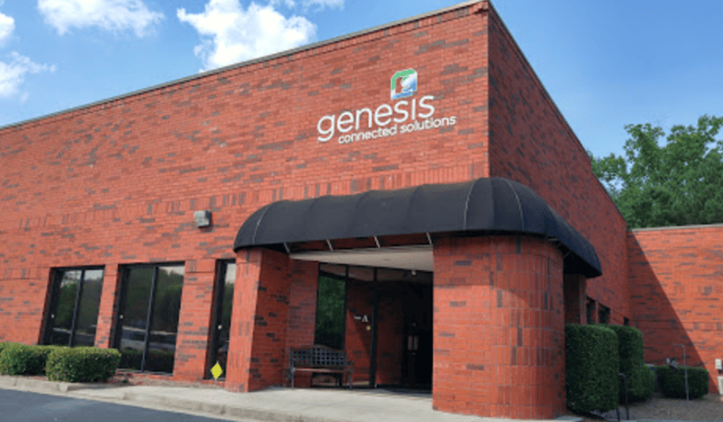 Genesis office building, front view